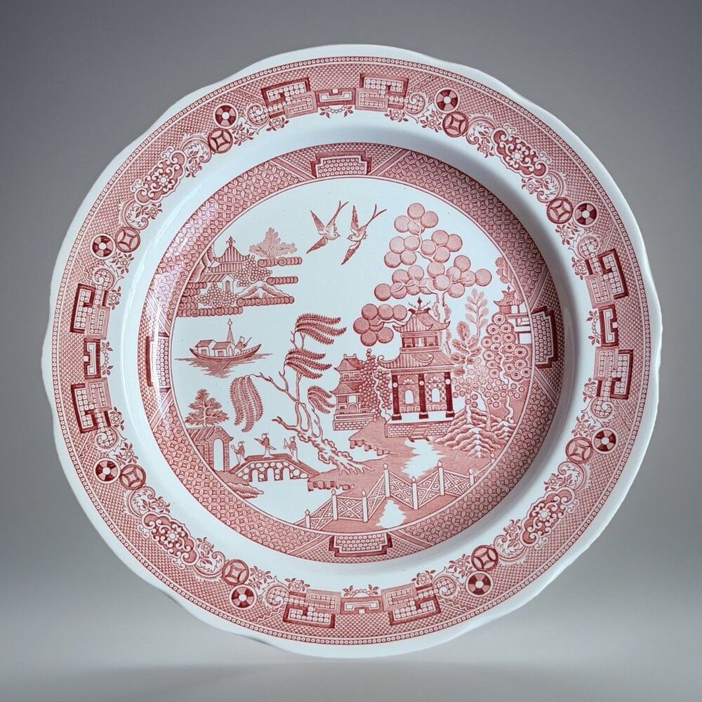 The Spode Archive Collection Georgian Series Red Willow 10 1/2" Plate Red